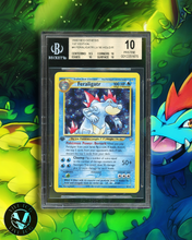 Load image into Gallery viewer, Feraligatr 1st Ed Holo - BGS 10 Pristine - Neo Genesis
