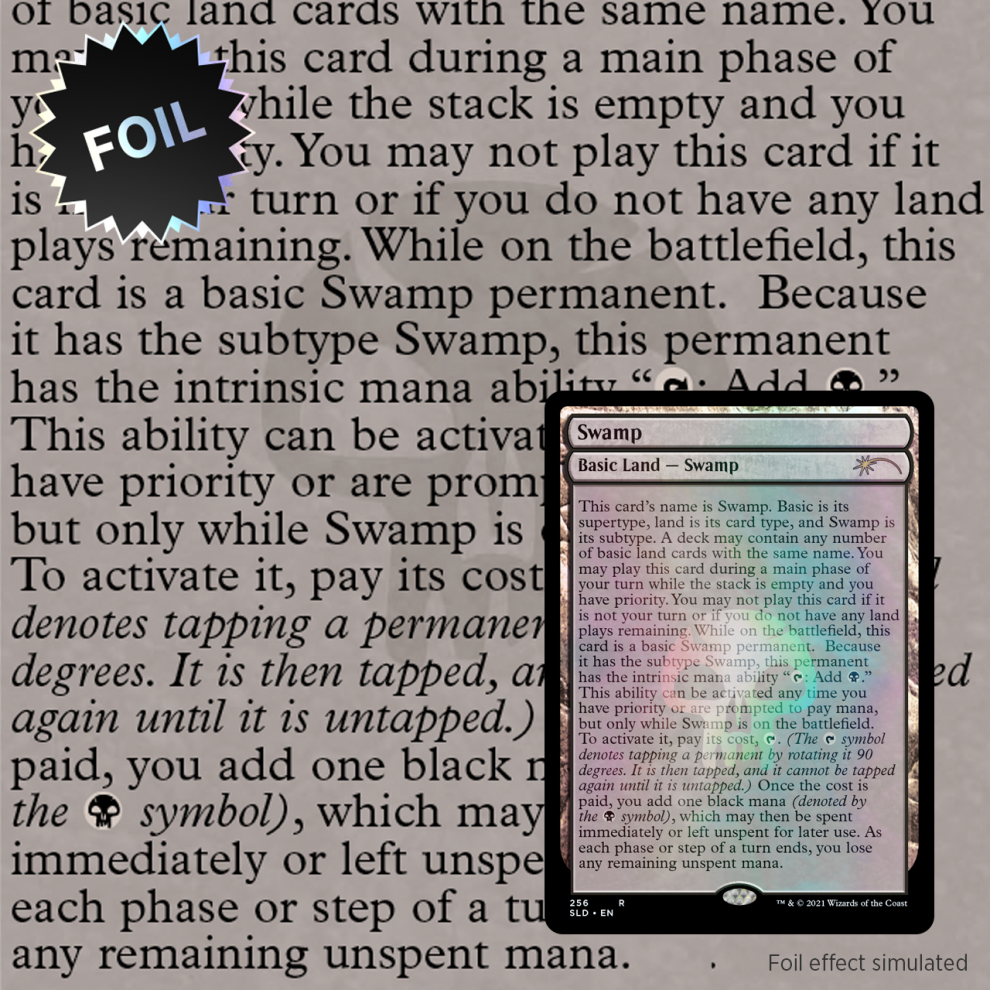 Full Text Lands FOIL 未開封BOX secret lair The Full-Text Lands Foil Edition | Secret Lair